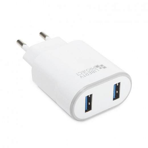 Купить СЗУ «LP» с двумя выходами USB 2,4A + кабель Micro USB «Classic ...