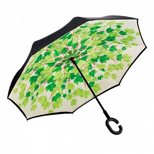 Купить Зонт с обратным открыванием (зонт наоборот), кленовые листья