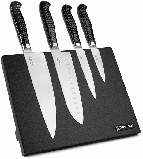 Купить 1131 Набор ножей RainDrops 4 ножа Rondell (GY)
