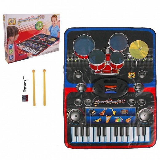 Купить Музыкальный коврик 2 в 1 Musical Drum Kit Playmat