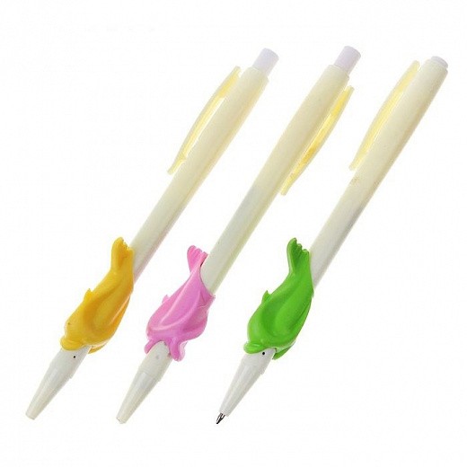 Купить Ручка обучающая, тренажёр для исправления техники письма - Дельфин, цвет микс