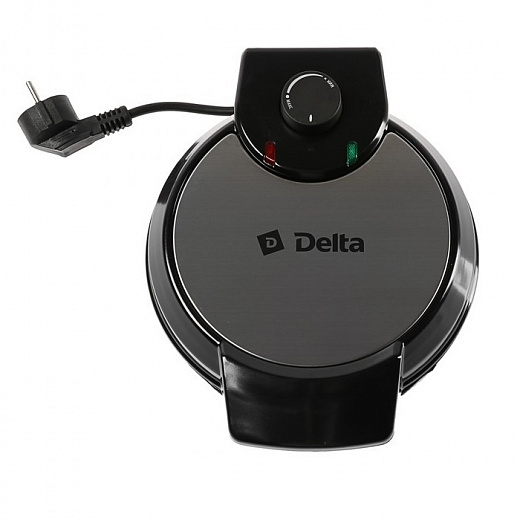 Купить Вафельница DELTA DL-032 700Вт черная Классика