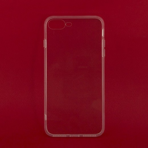 Купить Защитная крышка «LP» для iPhone 7 Plus/8 Plus «Glass Case» с прозр. рамкой (прозр. стекло/коробка)