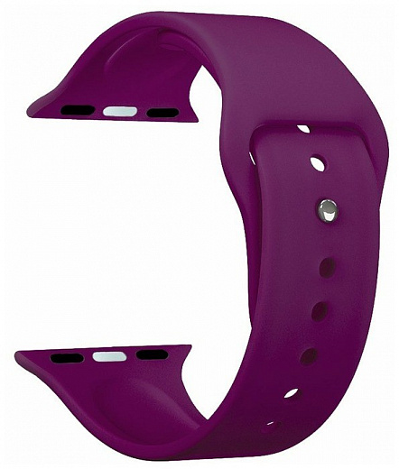 Купить Ремешок Deppa Band Silicone для Apple Watch 38/40 mm, силиконовый, бургунди