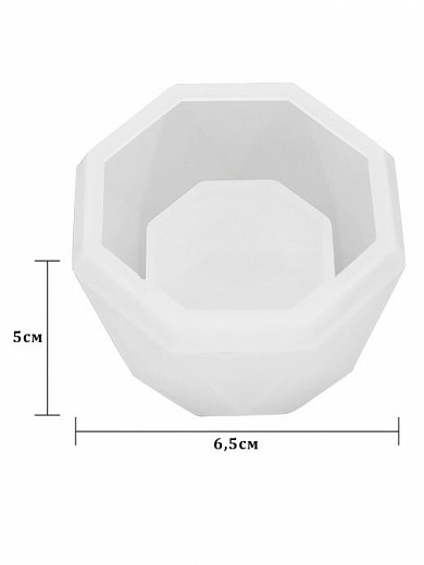 Купить Силиконовая форма для мыла и свечей - Восьмиугольник