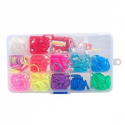 Купить Радужки (Rainbow Loom) - набор для вязания из резинок