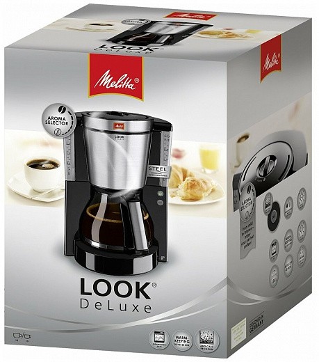 Купить Кофеварка Melitta Look DeLuxe, черный | Мелеон