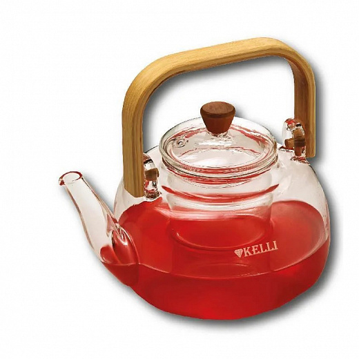 Купить Жаропрочный стеклянный чайник KELLI KL-3231 1 л.