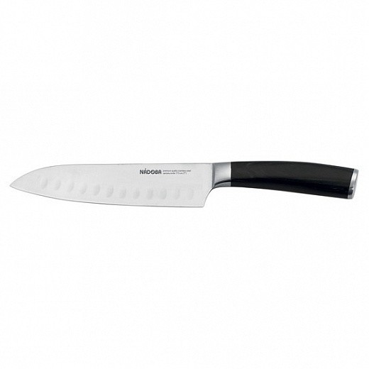 Купить Нож сантоку Nadoba Dana, лезвие 17.5 см, стальной/черный