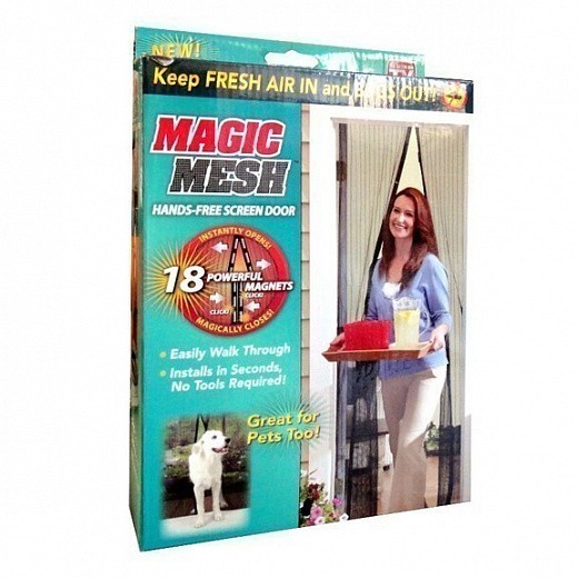 Купить Магнитная шторка - москитная сетка Magic Mesh (Меджик Меш)
