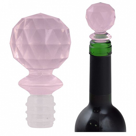 Купить Пробка для бутылки - Розовый хрусталь