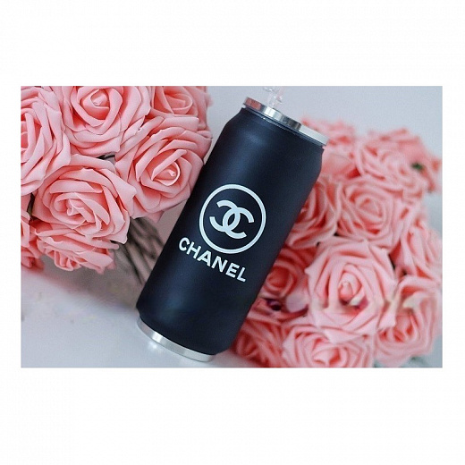Купить Термос банка CHANEL МО985 черная 500мл.