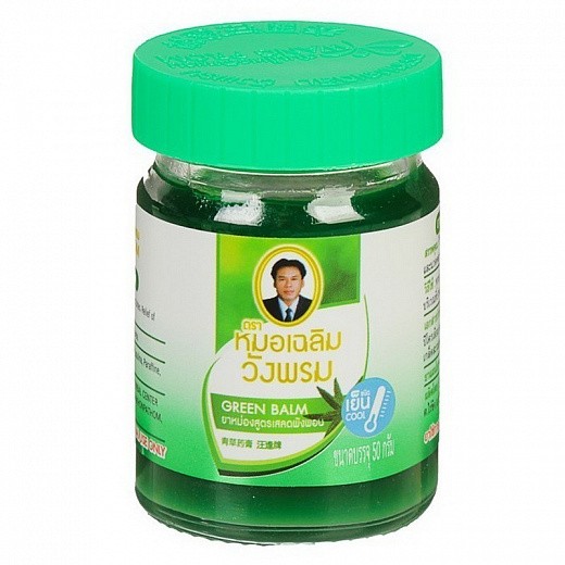 Купить Тайский фитобальзам для тела зеленый от воспаления и защемления нервов, WangProm, 50 гр.