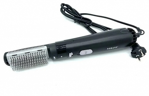 Купить Фен-расческа SOKANY-HB-826-2 для укладки волос с 2-и насадками, мощность 1000w