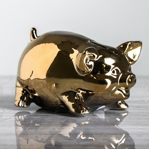 Купить Копилка - Золотая свинка, Символ года 2019