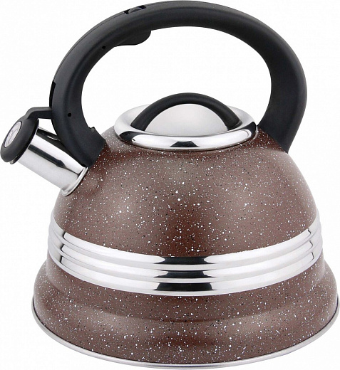 Купить Чайник металлический Bekker BK-S634, 3,2 л, со свистком | Мелеон