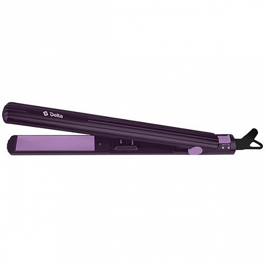 Купить Щипцы для волос DELTA DL-0537 фиолетовый КЕРАМИЧЕСКИЕ пластины,максм.темп.200ºС