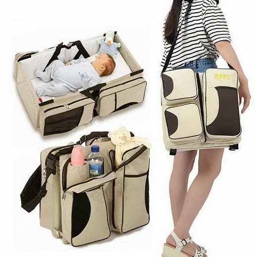 Купить Многофункциональная сумка для мам - детская кровать для путешествий