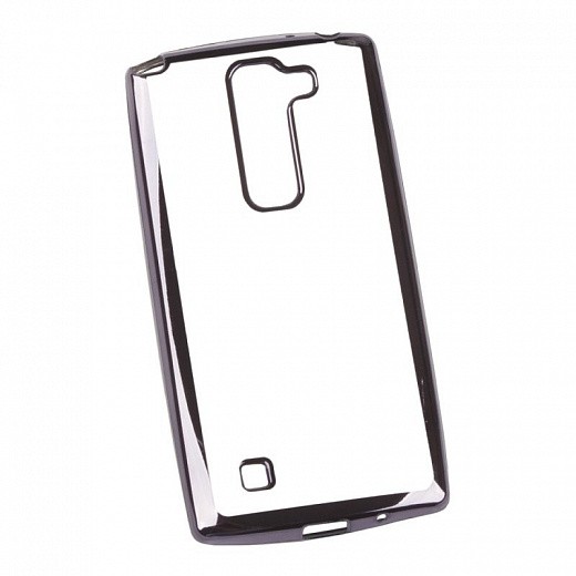 Купить Силиконовый чехол «LP» для LG Magna TPU (прозрачный с черной хром рамкой) европакет