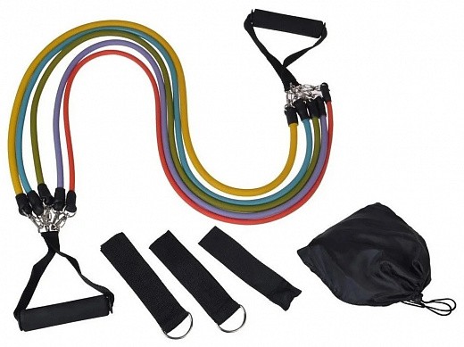 Купить Набор трубчатых эспандеров Power Resistance Bands LT-011 | Мелеон