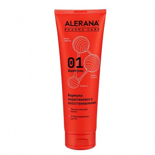 Купить Шампунь для волос Alerana Pharma Care, формула кератинового восстановления, 260 мл