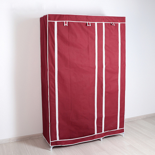 Купить Шкаф для одежды, 108×43×172 см, цвет бордовый
