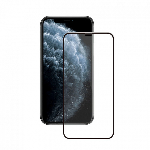 Купить Защитное стекло PRIVACY 2,5D Full Glue для Apple iPhone 13 mini (2021), 0.3 мм, черная рамка, Deppa