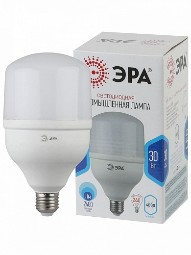 Купить Лампа светодиодная LED POWER T100-30W-4000-E27 (диод, колокол, 30Вт, нейтр, E27) (20/420) ЭРА (Б0048503)
