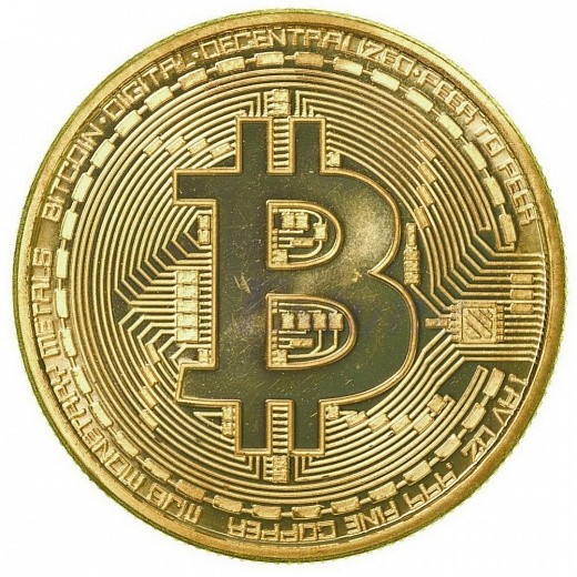 Купить Сувенирная монета Bitcoin 