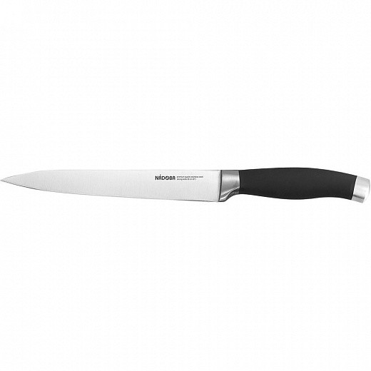 Купить Нож обвалочный  Rut, лезвие 20 см, стальной/черный | Мелеон