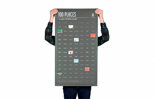 Купить Постер «100 мест, которые нужно посетить прежде чем умереть»