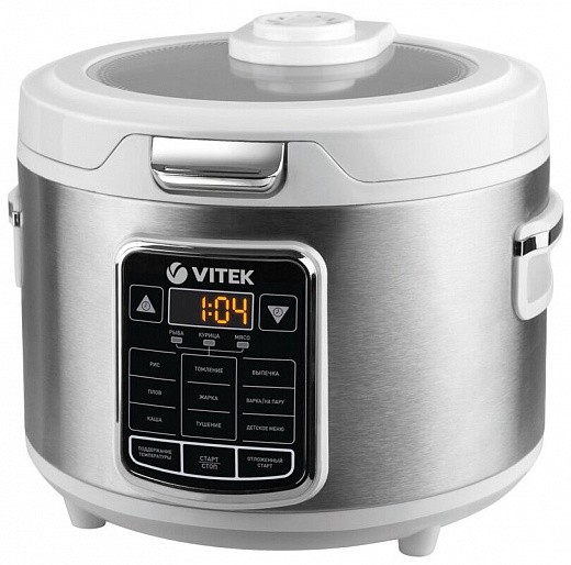 Купить Мультиварка VITEK VT-4281, белый/серебристыйМультиварка VITEK VT-4281, белый/серебристый4.5