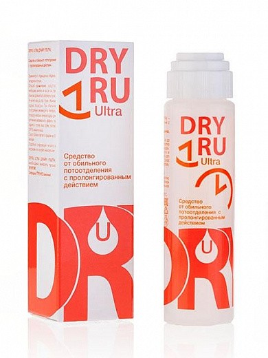 Купить Dry RU Ultra - cредство от обильного потоотделения с пролонгированным действием, 50 мл