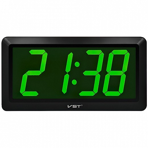 Купить Часы электронные настольные большие с крупными цифрами (VST-780) зеленая подсветка