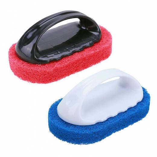 Купить Губка скраб с ручкой Sponge Brush, цвет микс