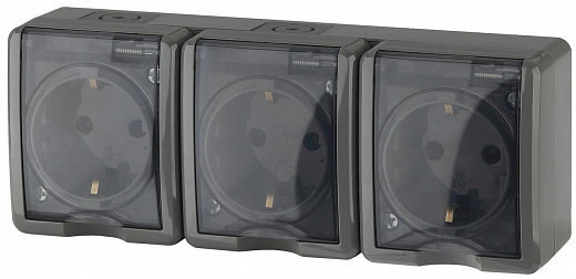 Купить Розетка ЭРА Эксперт 3х2P+E IP54 16A 250V 11-2405-03 Б0020721