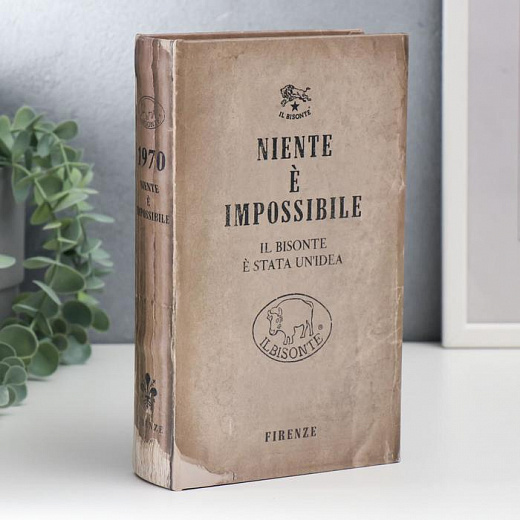 Купить Сейф-книга дерево кожзам «Ничего нет возможного», 21х13х5 см