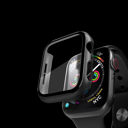 Купить Кейс со стеклом для Apple Watch 4/5/6/SE/6/SE series, 44 мм, Deppa