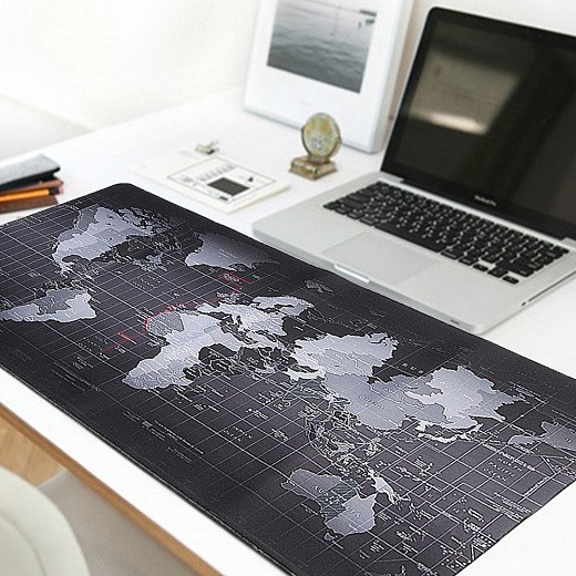 Купить Большой коврик для мыши - Карта Мира - 90х40 см