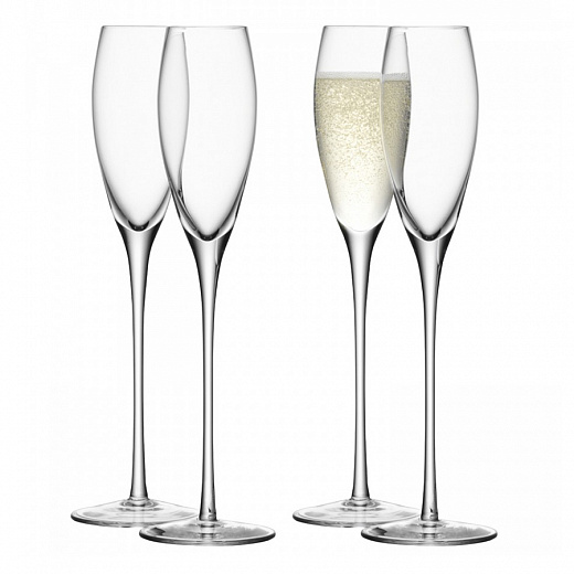 Купить LSA Набор бокалов Wine champagne flute WI07 4 шт. 160 мл бесцветный