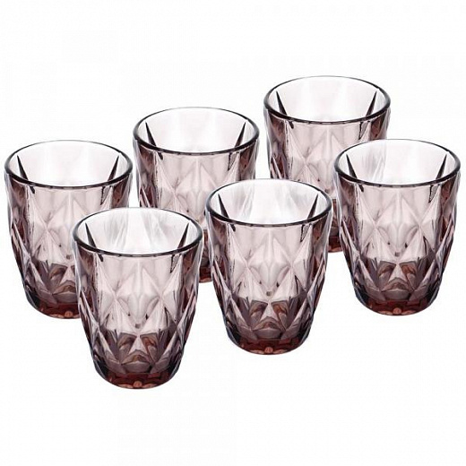 Купить Набор стаканов BACKMAN BM-0404 6 предметов 270мл из высококачественного цветного стекла