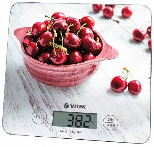 Купить Кухонные весы VITEK VT-8002 серый/красный