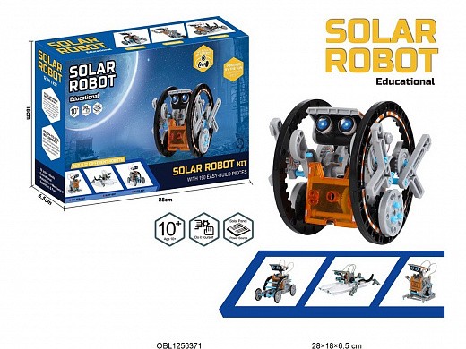 Купить Электронный конструктор - Робот 11 в 1, работает от солнечной батареи
