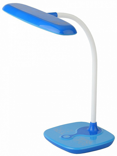 Купить Лампа детская светодиодная ЭРА NLED-432-6W-BU, 6 Вт, цвет арматуры: белый, цвет плафона/абажура: синий