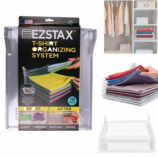 Купить Органайзер для одежды Ezstax (10 штук)