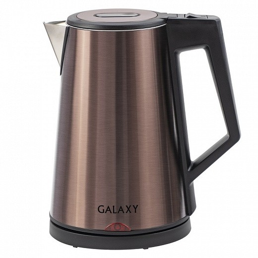 Купить Чайник электрический Galaxy GL 0320, 2000 Вт, БРОНЗОВЫЙ, нержавейка, 1,7л