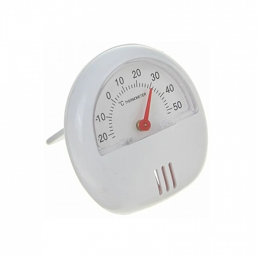 Купить Термометр универсальный, механический, крепление магнит, d=5.5 см, белый