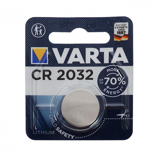 Купить Батарейка литиевая Varta, CR2032-1BL, 3В, блистер, 1 шт.