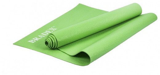 Купить Коврик для йоги BRADEX SF 0682, 183х61х0.4 см зелeный однотонный