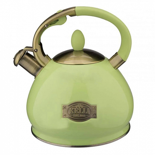 Купить Чайник из нержавеющей стали Kelli KL-4547 3 л (зеленый)